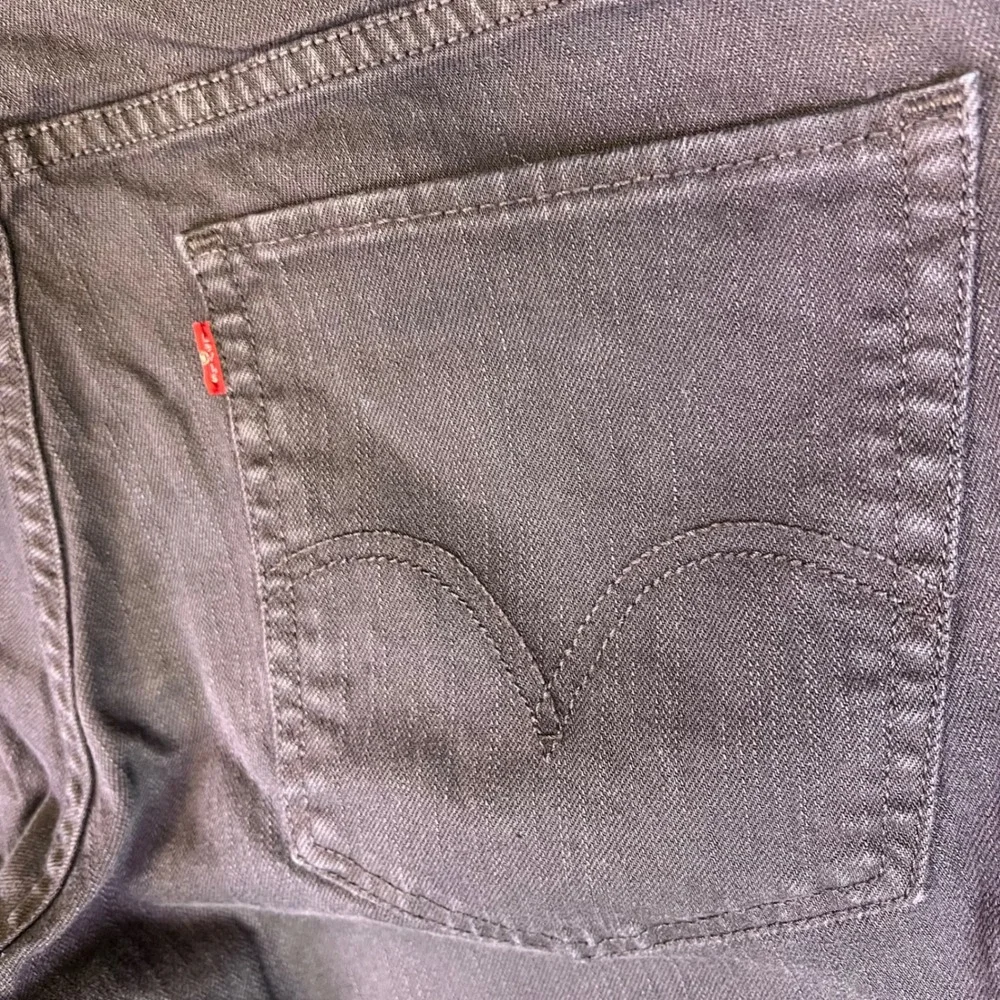 Levis 511 Jeans Mens 36x30 Black Grunge Skinny Casual‎ Slim Stretch Denim Retro